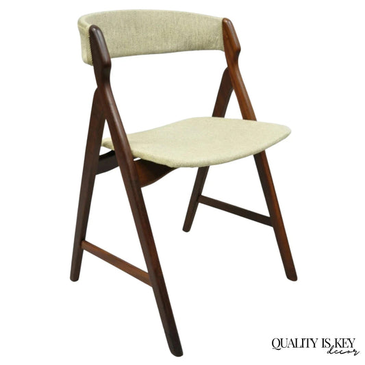 T.H. Harlev Farstrup Mid Century Danish Modern Teak A-Frame Dining Side Chair