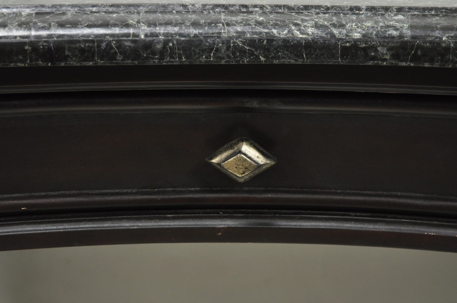 Seven Seas by Hooker Furniture Zebra Tessellated Stone Kidney Shaped Table Desk