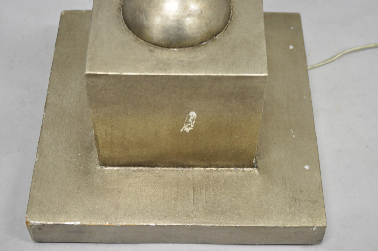 Vintage Leeazanne Postmodern Art Deco Style Metal Tapered Skyscraper Floor Lamp