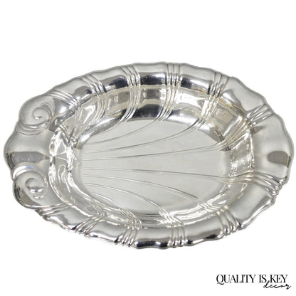 Vintage Rogers Bros "Neptune" 9312 Silver Plated Clam Shell Candy Dish Bowl