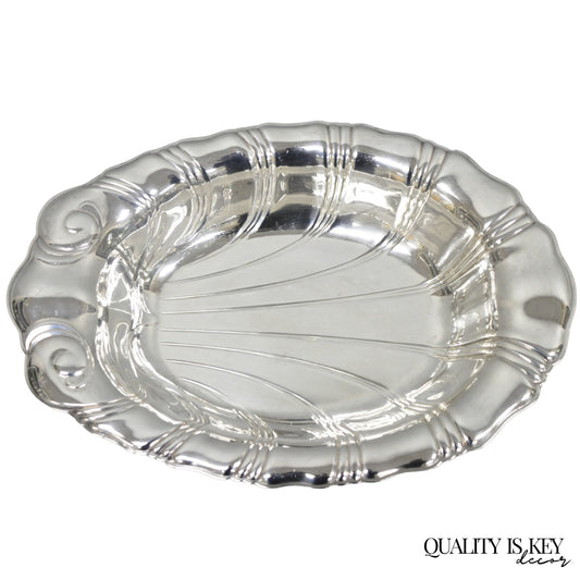 Vintage Rogers Bros "Neptune" 9312 Silver Plated Clam Shell Candy Dish Bowl