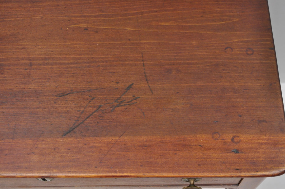 Antique Sheraton Mahogany One Drawer Washstand Server Farmhouse Side Table