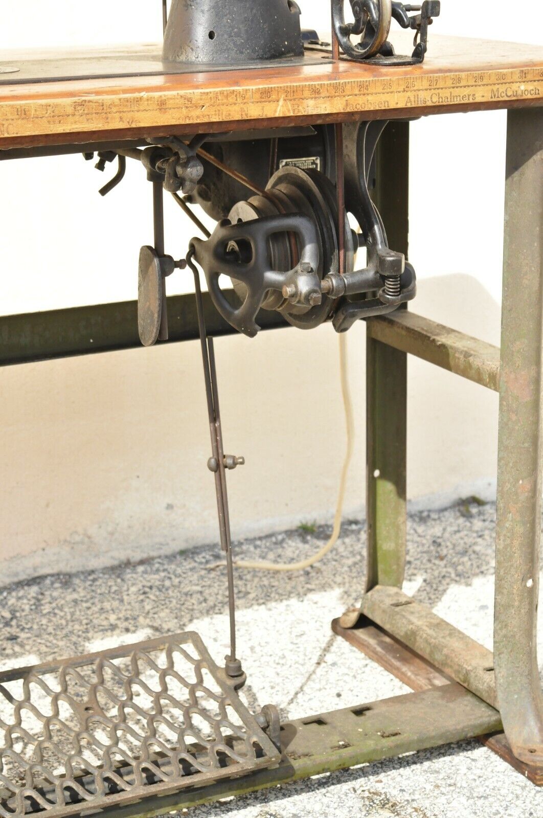 Antique Kingston Conley Electric Motor Industrial Vintage Sewing Machine