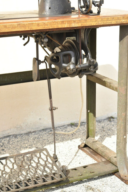 Antique Kingston Conley Electric Motor Industrial Vintage Sewing Machine