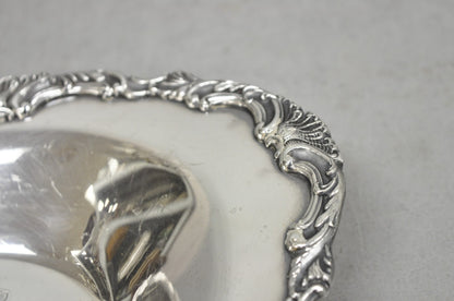 Vintage Community Ascot Victorian Silver Plated Oval Narrow Trinket Dish
