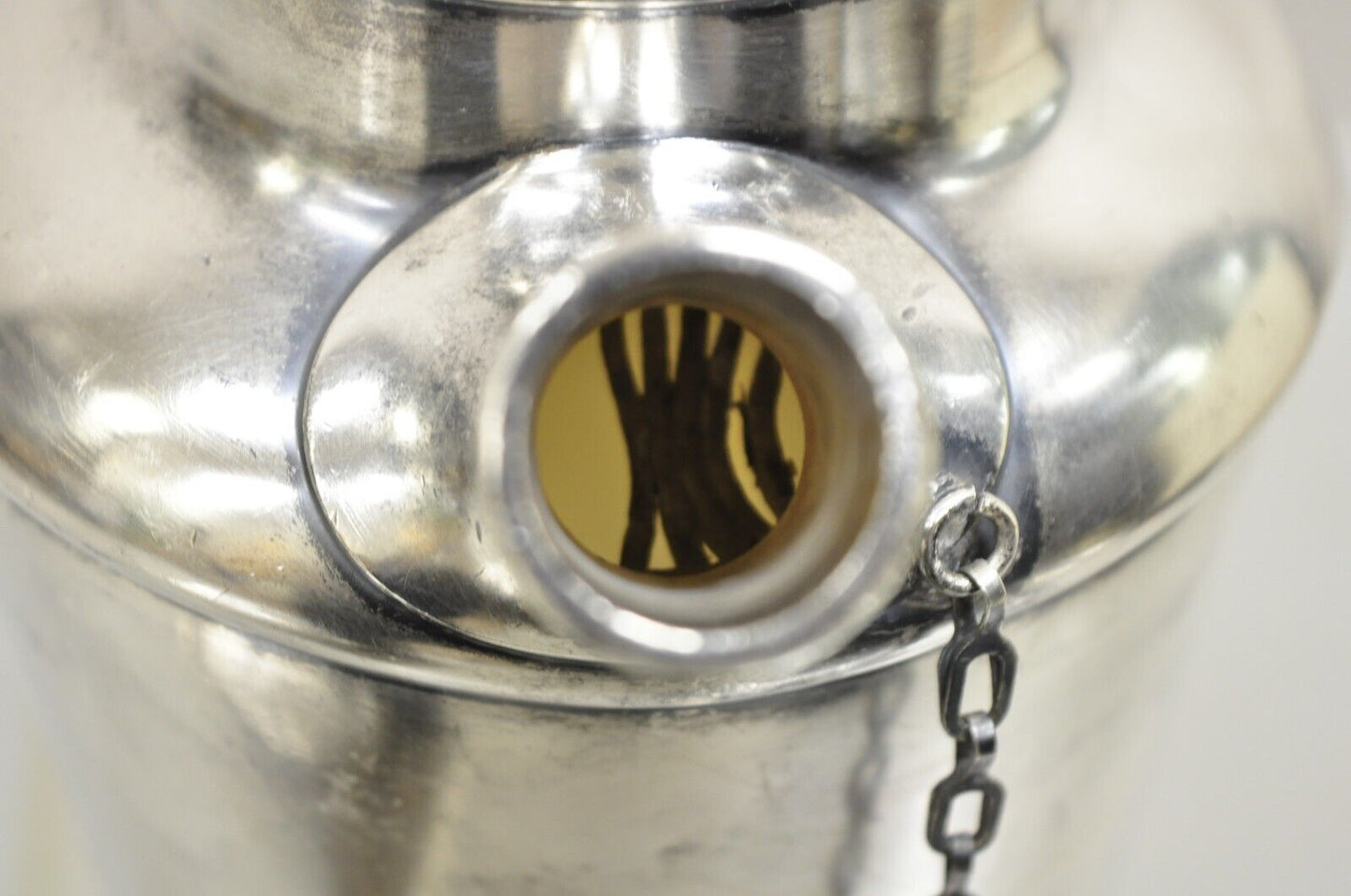 Antique Art Deco Silver Plated Martini Cocktail Shaker "Game Cock" Monogram