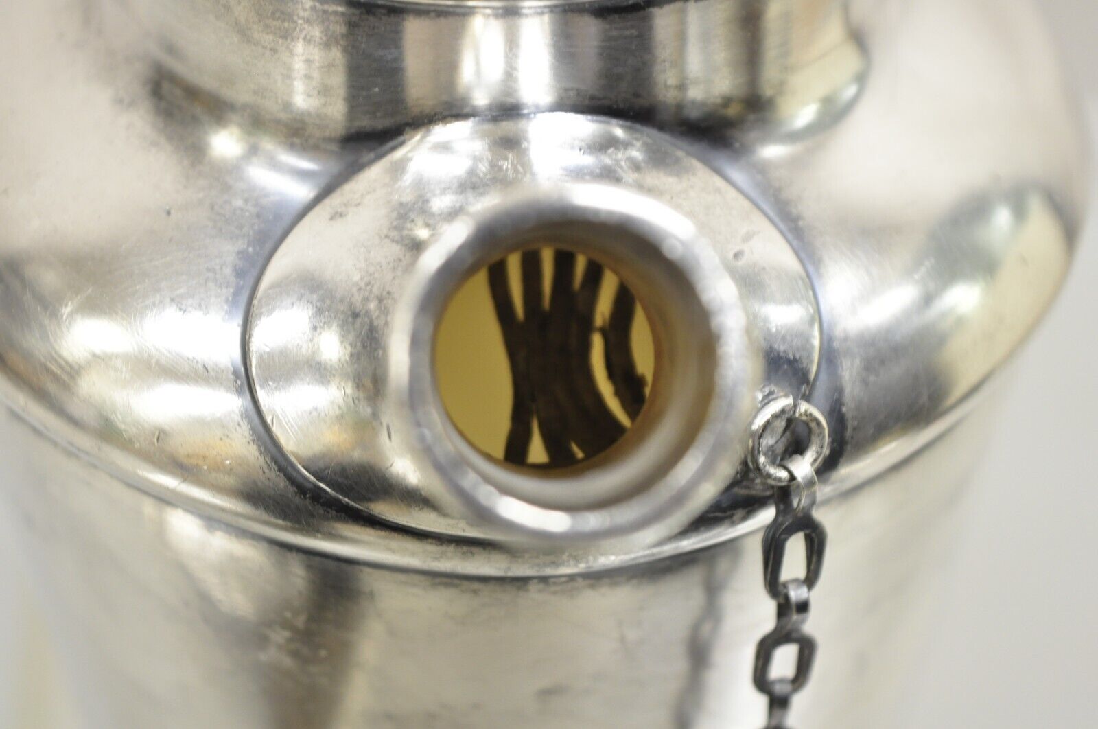 Antique Art Deco Silver Plated Martini Cocktail Shaker "Game Cock" Monogram