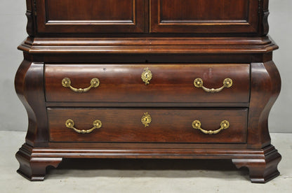 Century Furniture Cardella Cherry Wood Bombe Armoire Wardrobe Dresser TV Cabinet