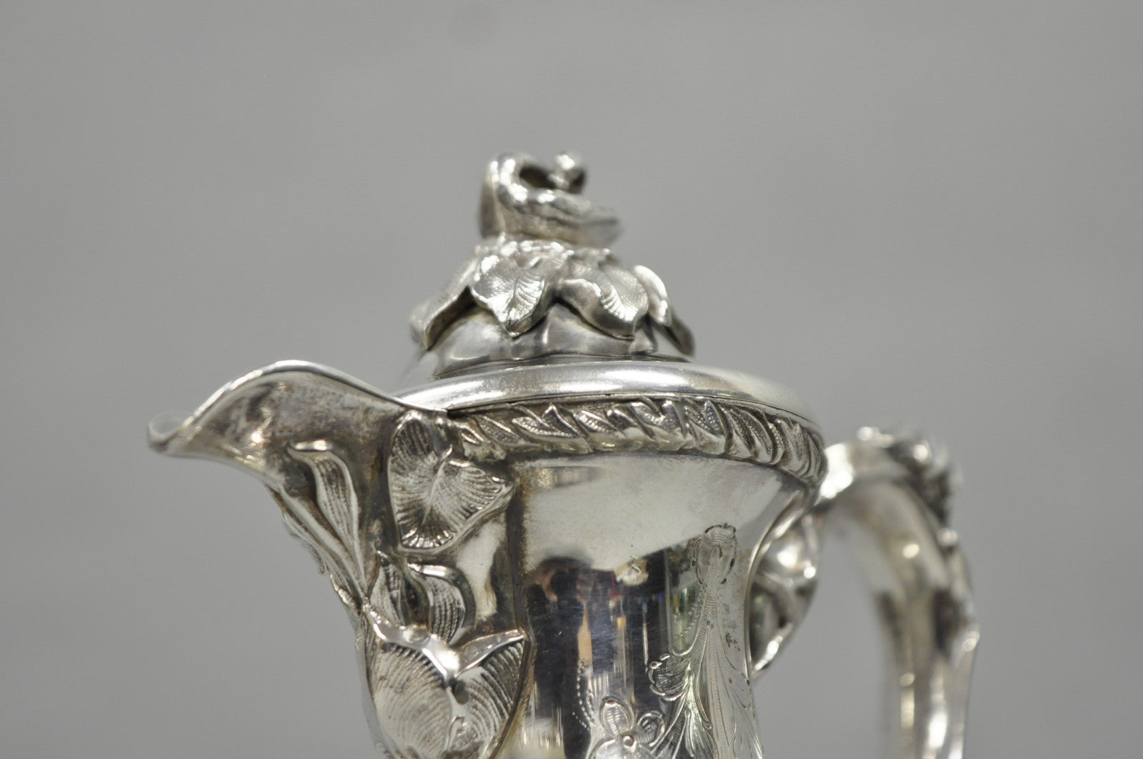 Antique Art Nouveau Rogers Smith Silver Plated Swan Coffee Creamer Small Tea Pot