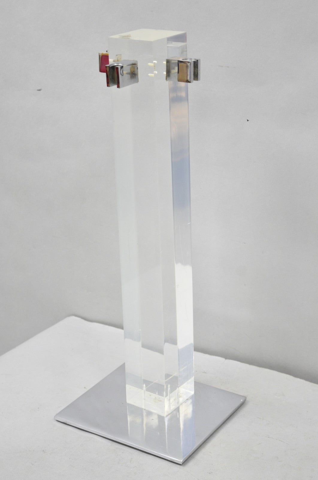 Danny Alessandro Albrizzi Vintage Modernist Lucite & Chrome Fireplace Tool Set