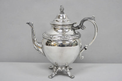 Vintage Rogers & Bro "Exquisite" 4602 Victorian Silver Plated Coffee Pot Teapot