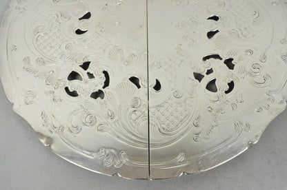 Vintage Gorham YC49-1 Victorian Silver Plated Expanding Pot Trivet Hot Plate