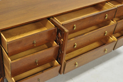 Vintage John Stuart Casalinda Mid Century Modern Walnut Credenza Triple Dresser