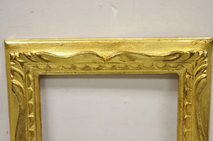 Vintage Italian Hollywood Regency Gold Gilt Wood 14 x 12 Art Picture Frame