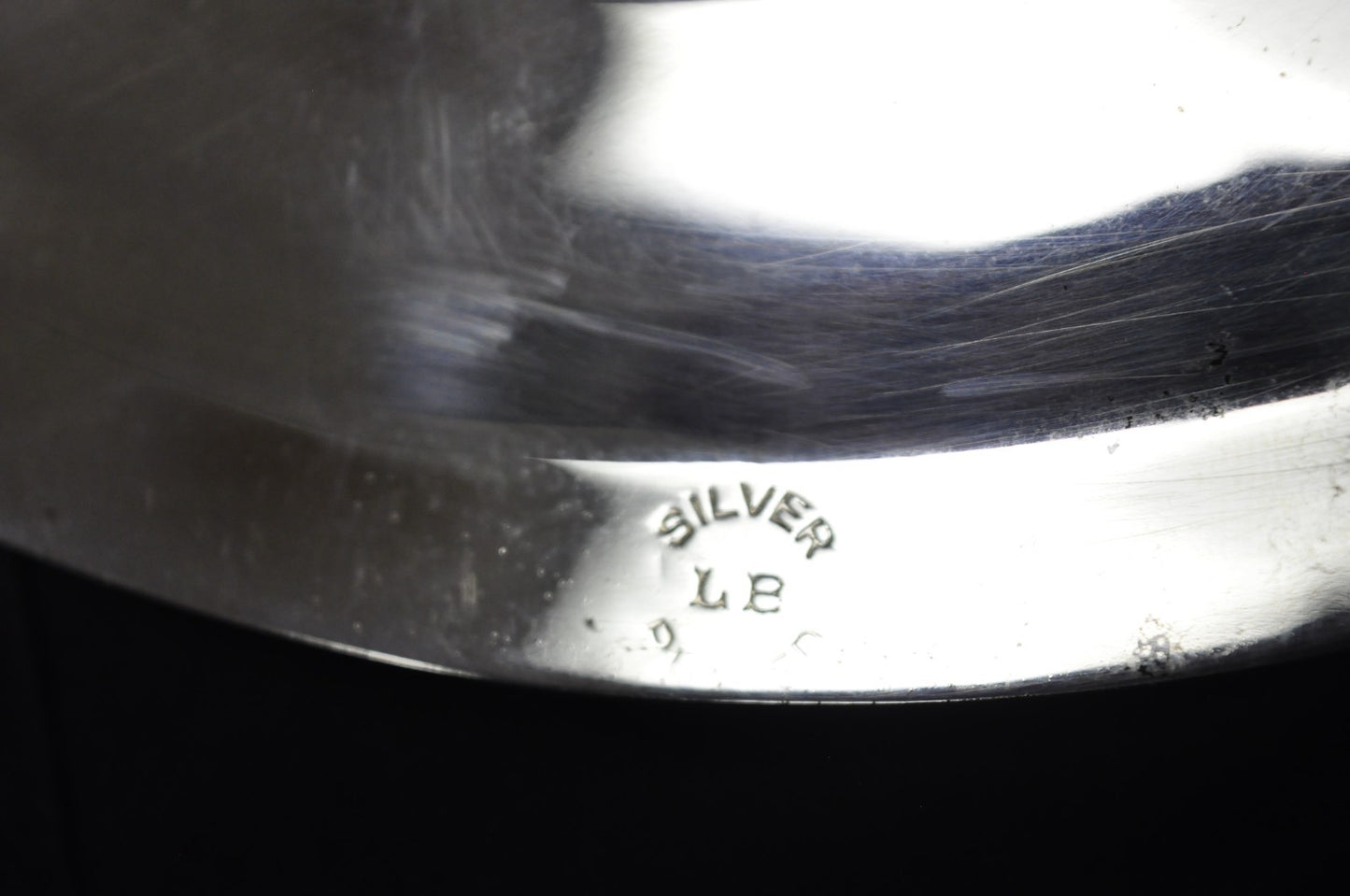 Vintage English Regency Silver Plated Meat Cutlery Serving Platter Tray by LB