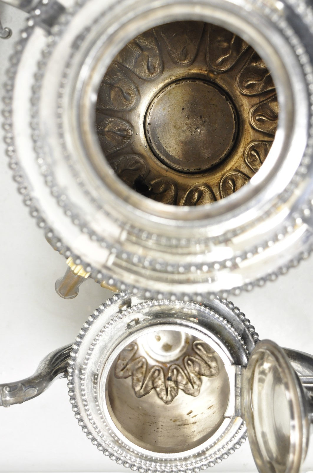 Antique Reed & Barton 1929 English Regency Silver Plated Samovar Tea Set 4 Pcs