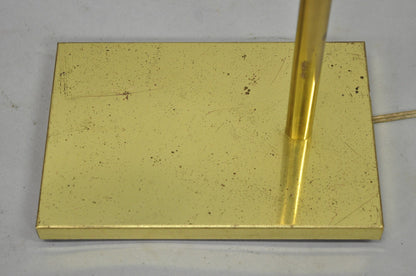 Mid Century Modern Koch & Lowy Brass Pharmacy Reading Adjustable Floor Lamp