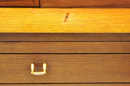Raymond Loewy Mengel Mid Century Modern Sculpted Oak China Cabinet