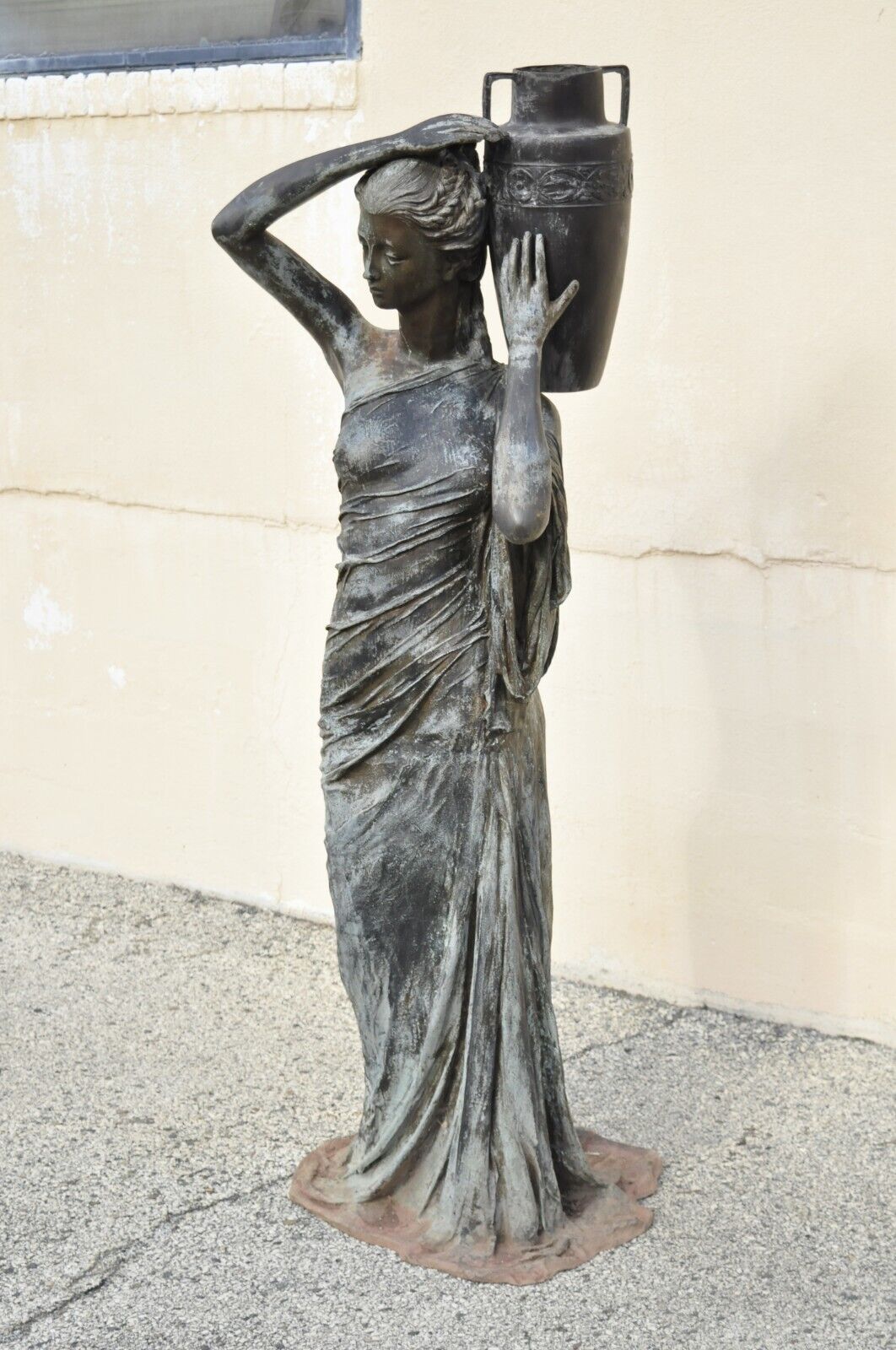 Large Victorian Style 71" Bronze Garden Water Fountain Dione The Divine Goddess