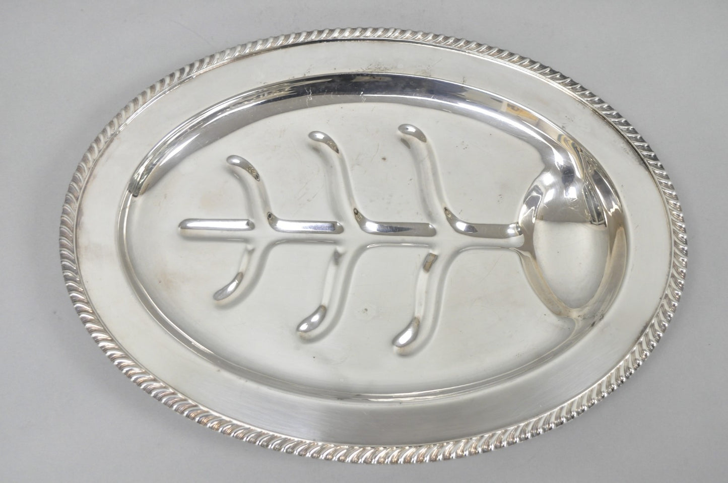 Vintage Sheffield Regency Silver Plated Oval Meat Cutlery Serving Platter Tray