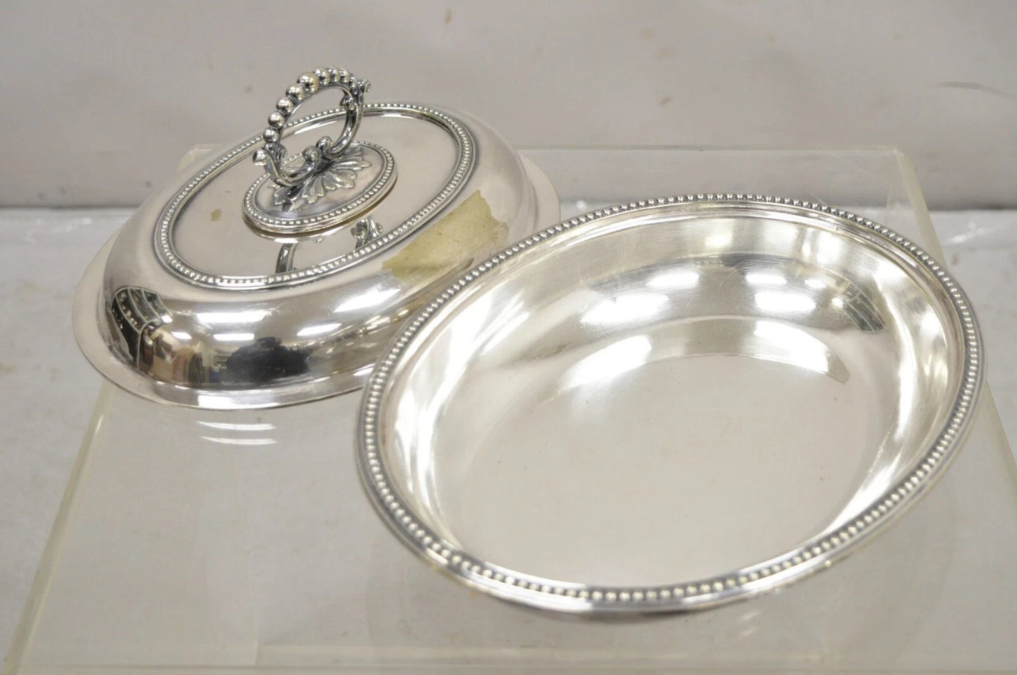 Mappin & Webb's Prince's Plate English Sheffield Silver Plated Covered Dish