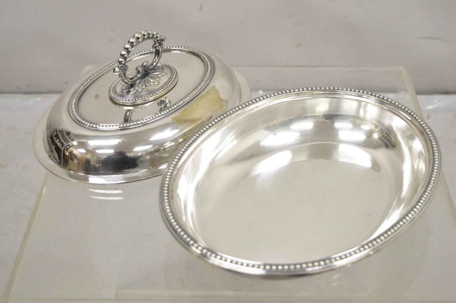 Mappin & Webb's Prince's Plate English Sheffield Silver Plated Covered Dish