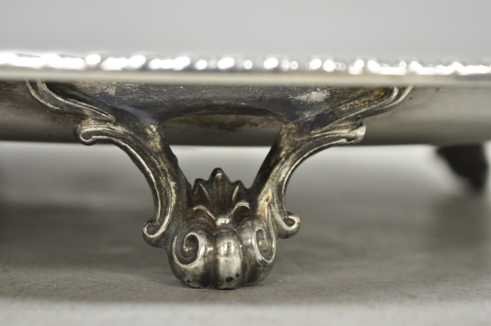 Vintage FB Rogers Silver Plated Oval Meat Cutlery Serving Platter Tray