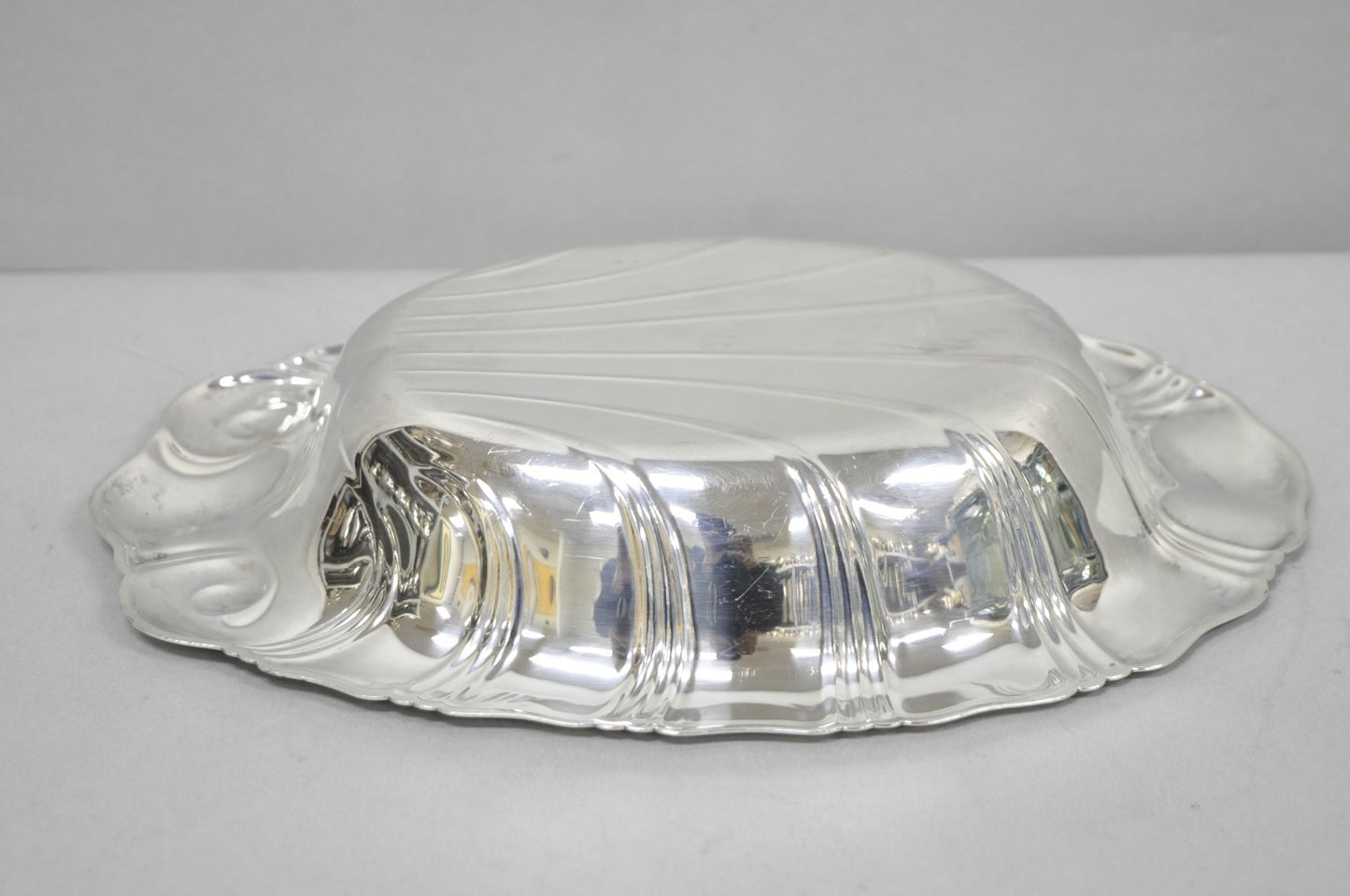 Vintage Rogers Bros "Neptune" 9312 Silver Plated Clam Shell Candy Dish Bowl