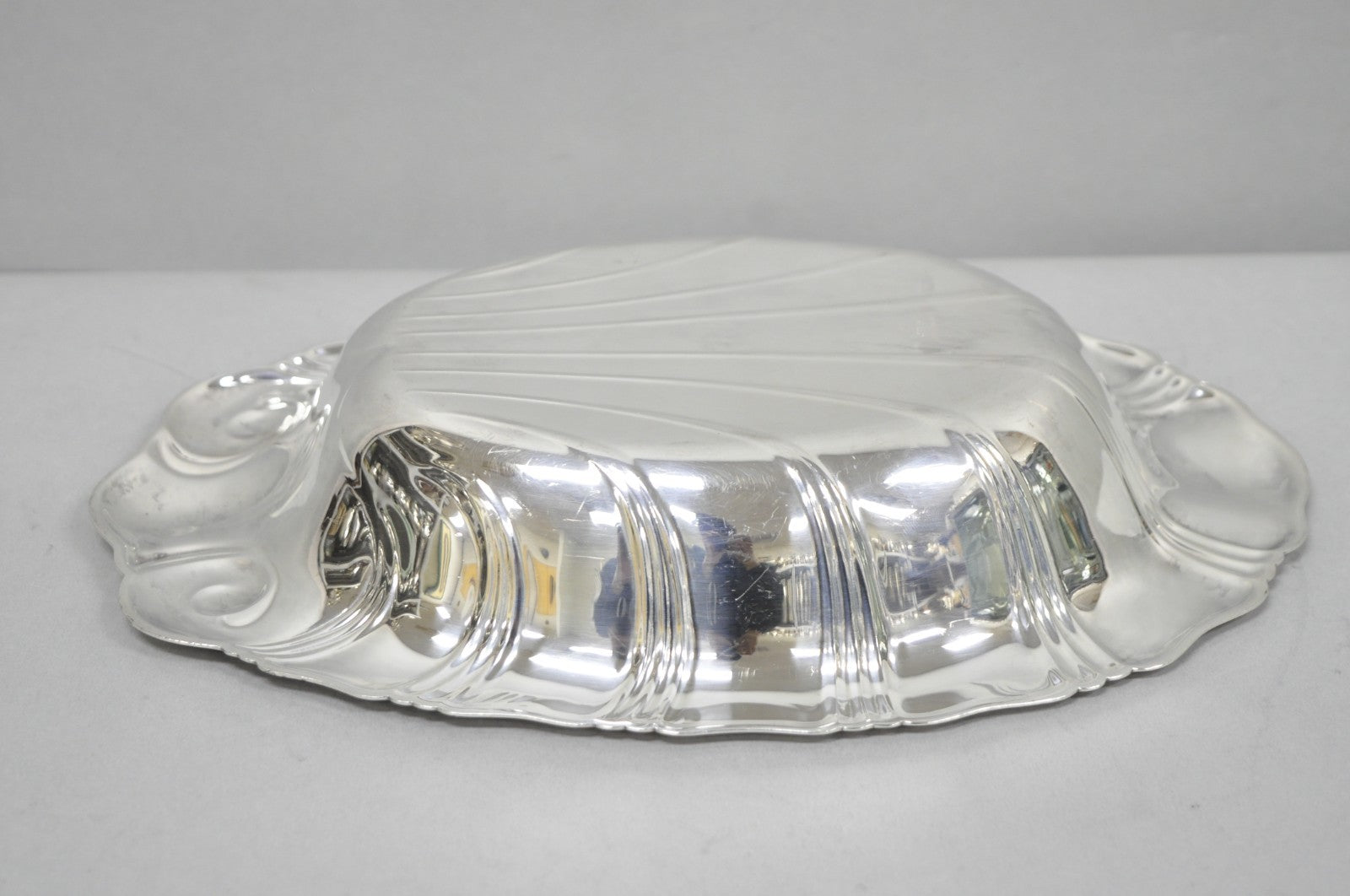 Vintage Rogers Bros "Neptune" 9312 Silver Plated Clam Shell Candy Dish Bowl