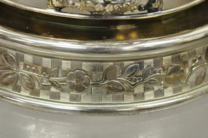 Antique Wilcox Silver Plated Victorian Ornate Tilt Stand Water Lemonade Pitcher