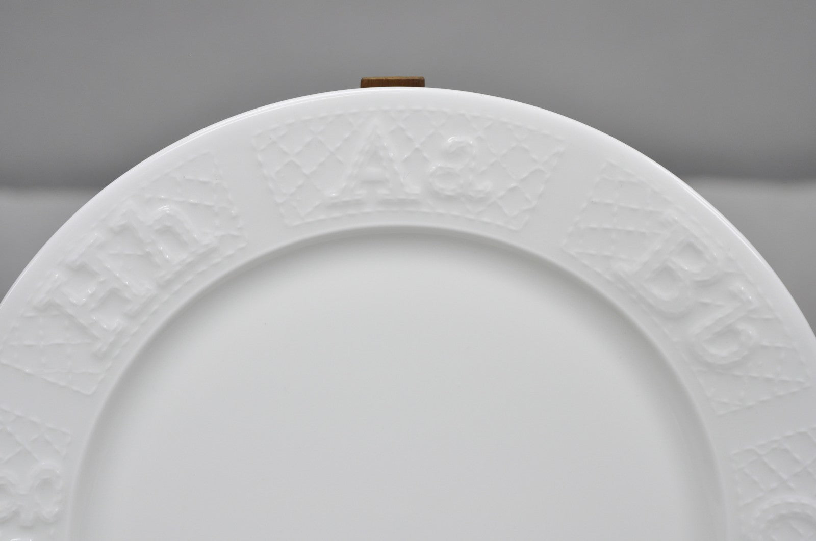Lauren Ralph Lauren "Mackenzie Quilt" 3 Pc Bone China Children's "ABC" Dish Set