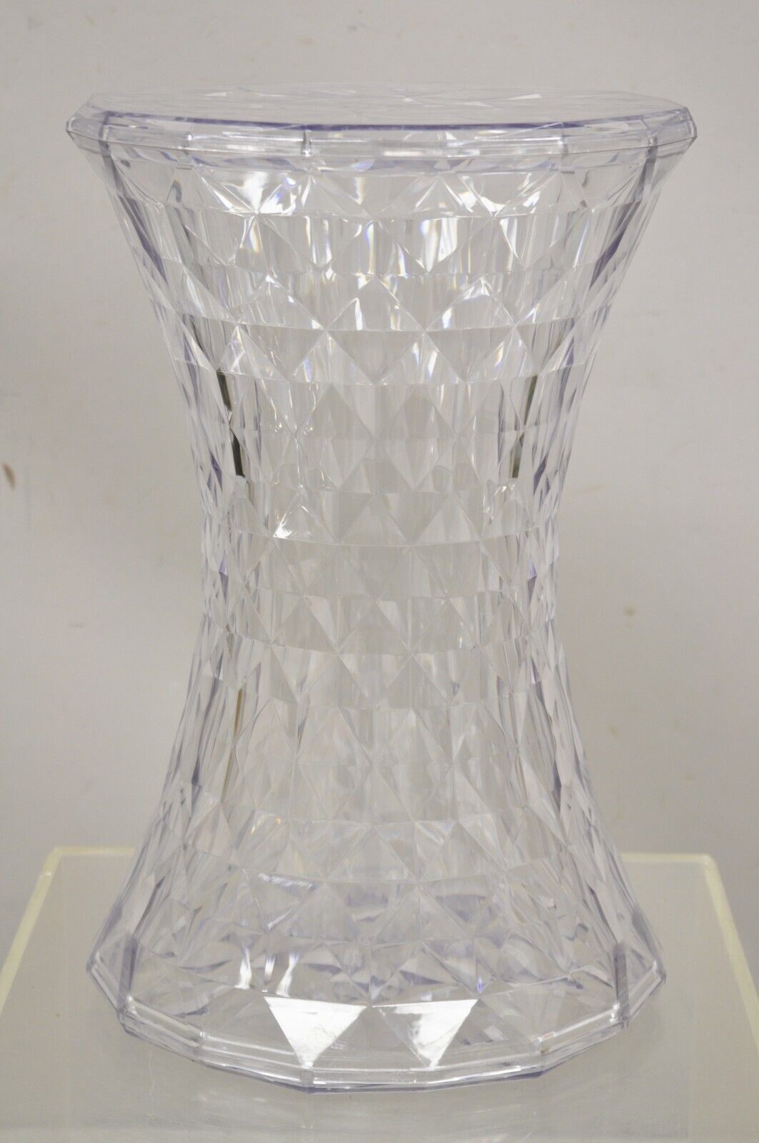 Marcel Wanders for Kartell Italy Clear "Stone" Stool - a Pair