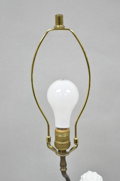 Joseph D'Aste "Les Bergers" French Samson Bisque Porcelain Sculpture Table Lamp