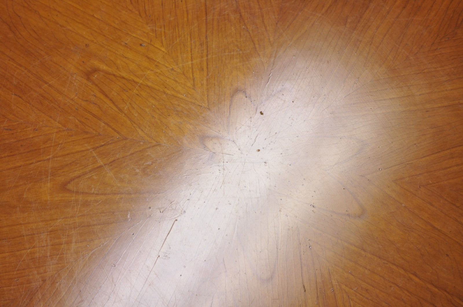 John Scalia French Empire Style Round Cherry Wood Bouillotte Lamp Side Table