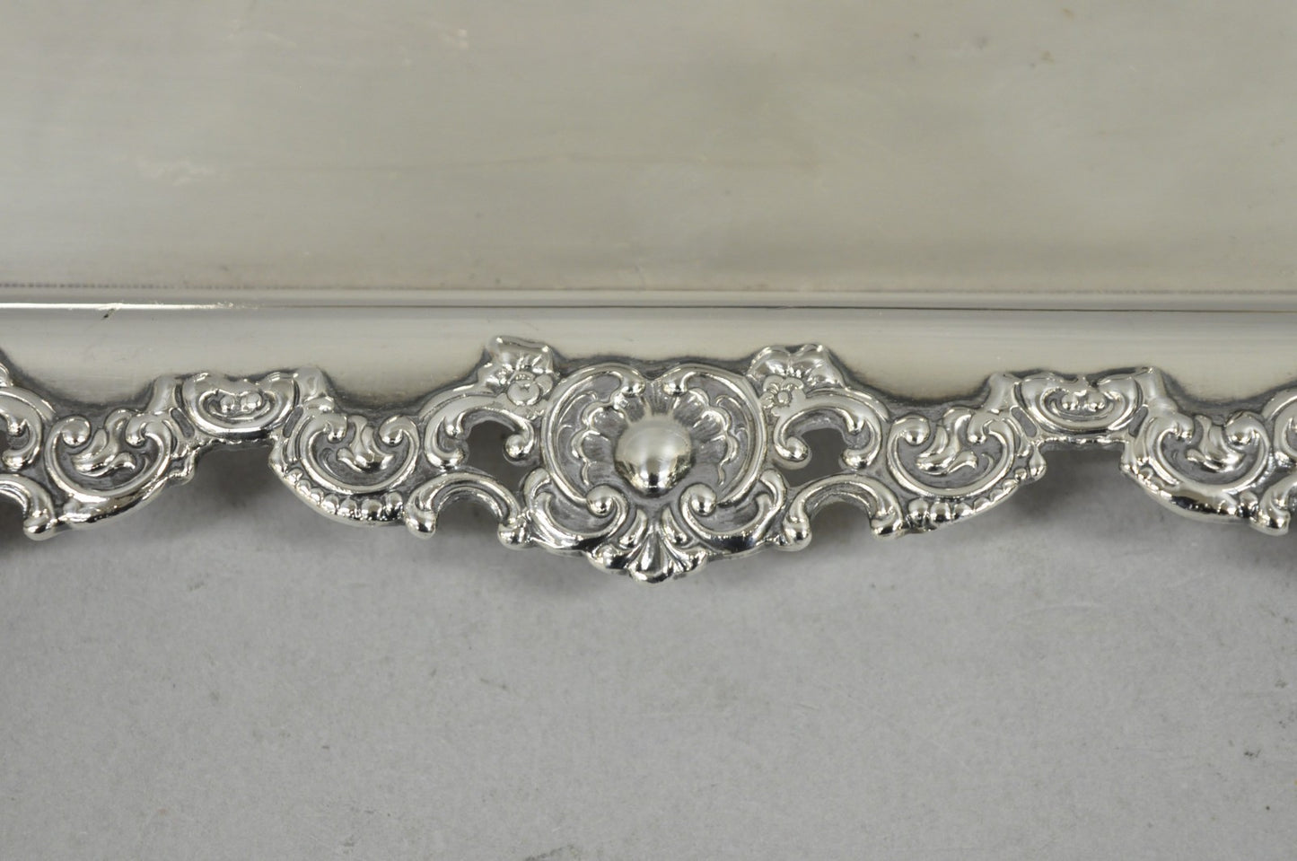 Antique Victorian Silver Plated Pierced Twin Handle Bar Serving Tray by Wilcox