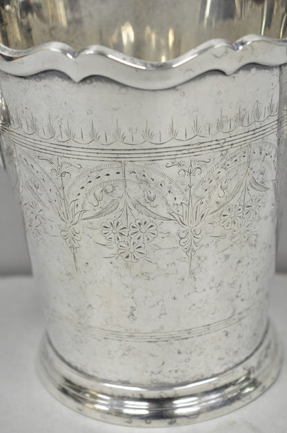 Antique Silver Plated English Regency Style Champagne Chiller Ice Bucket, India