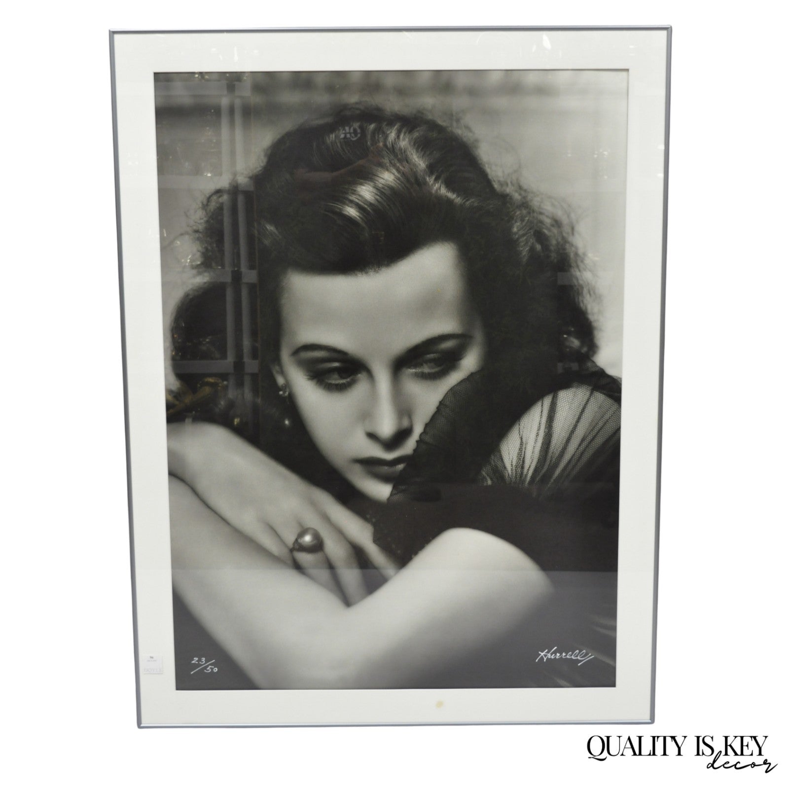 Hedy Lamarr George Hurrell 1930s Photograph 48x36 Gelatin Silver Print 23/50