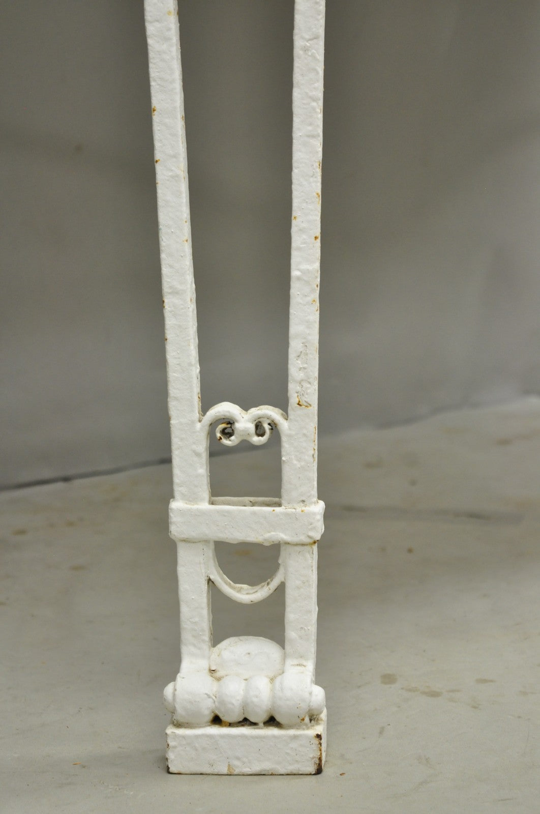 Antique Gothic Renaissance Wrought Iron Stretcher Base Potting Side Table (B)