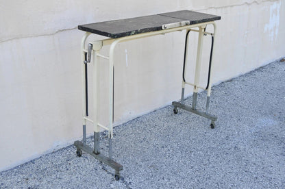Vintage Art Deco Metal Adjustable Medical Dental Work Drafting Table by Doehler