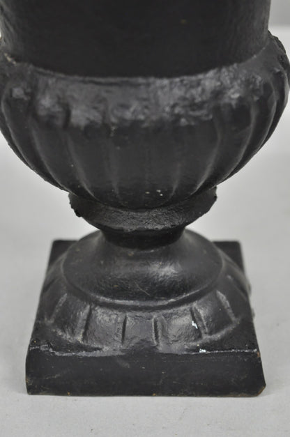 Vintage Cast Iron 8.5" French Classical Style Small Table Top Urn Flower Vase