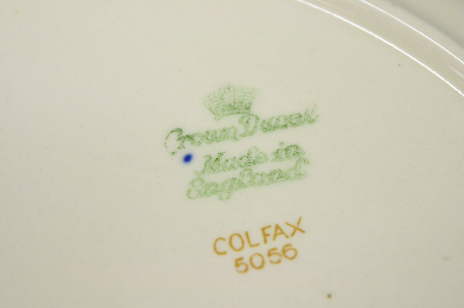 Antique Crown Ducal England Colfax English Regency Cobalt Blue & Gold 41 Pcs