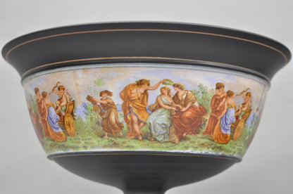 Ceramiche Florentine Italian Neoclassicall Terracotta Pottery Compote Dish, Pair