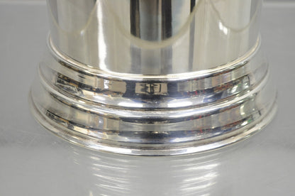 Vintage English Modernist Fluted Trumpet Champagne Wine Chiller Ice Bucket