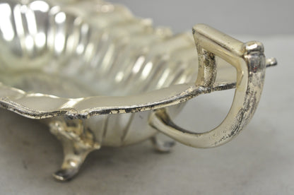 Vintage FB Rogers Victorian Silver Plated Scalloped Centerpiece Fruit Bowl