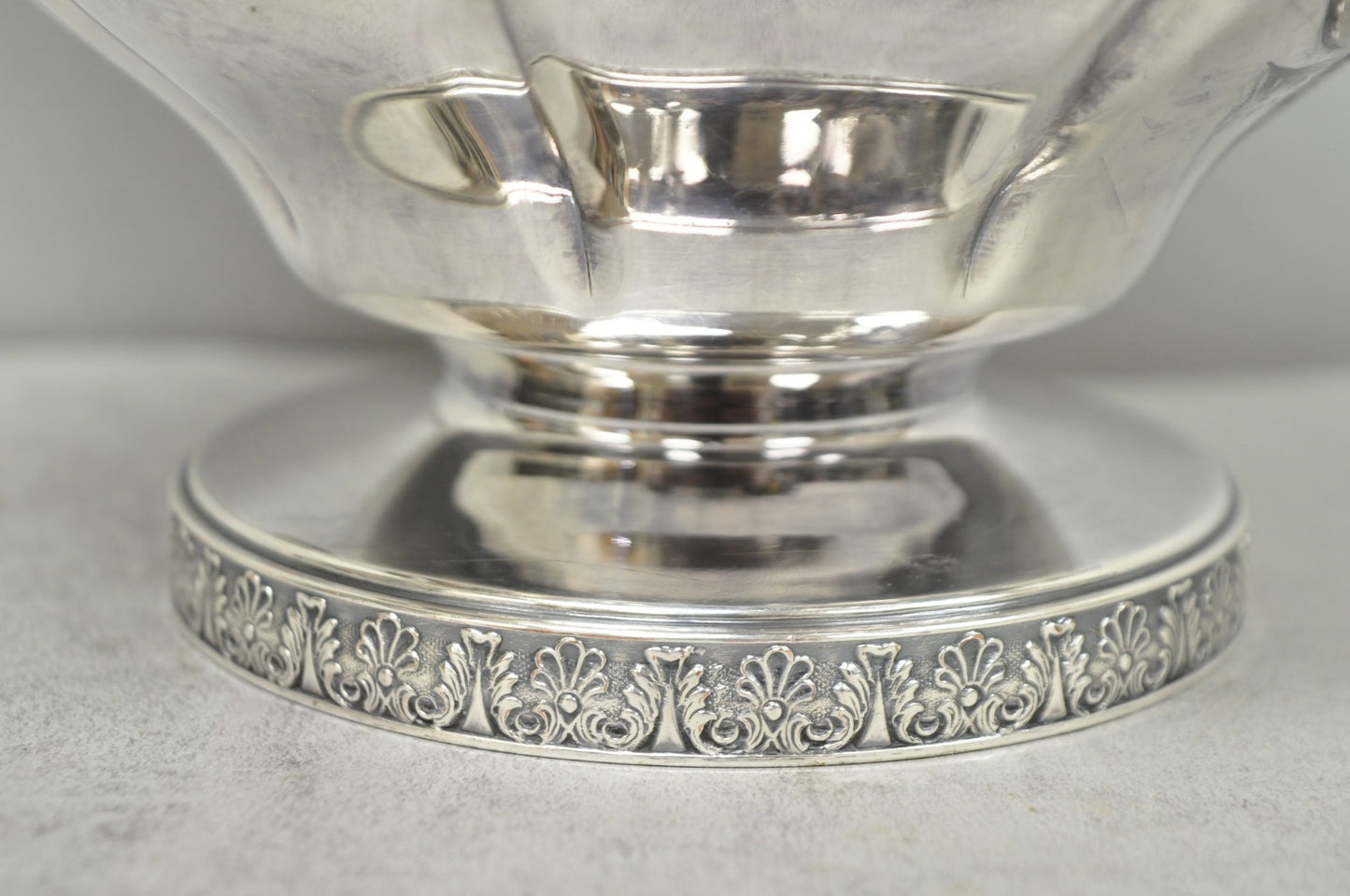 Vintage Sheffield Acanthus Pattern Silver Plated Coffee Teapot Tea Kettle