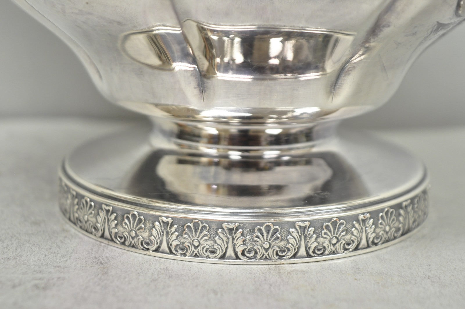 Vintage Sheffield Acanthus Pattern Silver Plated Coffee Teapot Tea Kettle