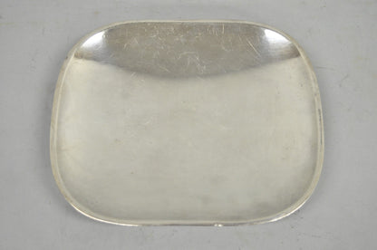 Vintage Mid Century Modern FB Rogers 5812 Silver Plated Footed Trinket Dish