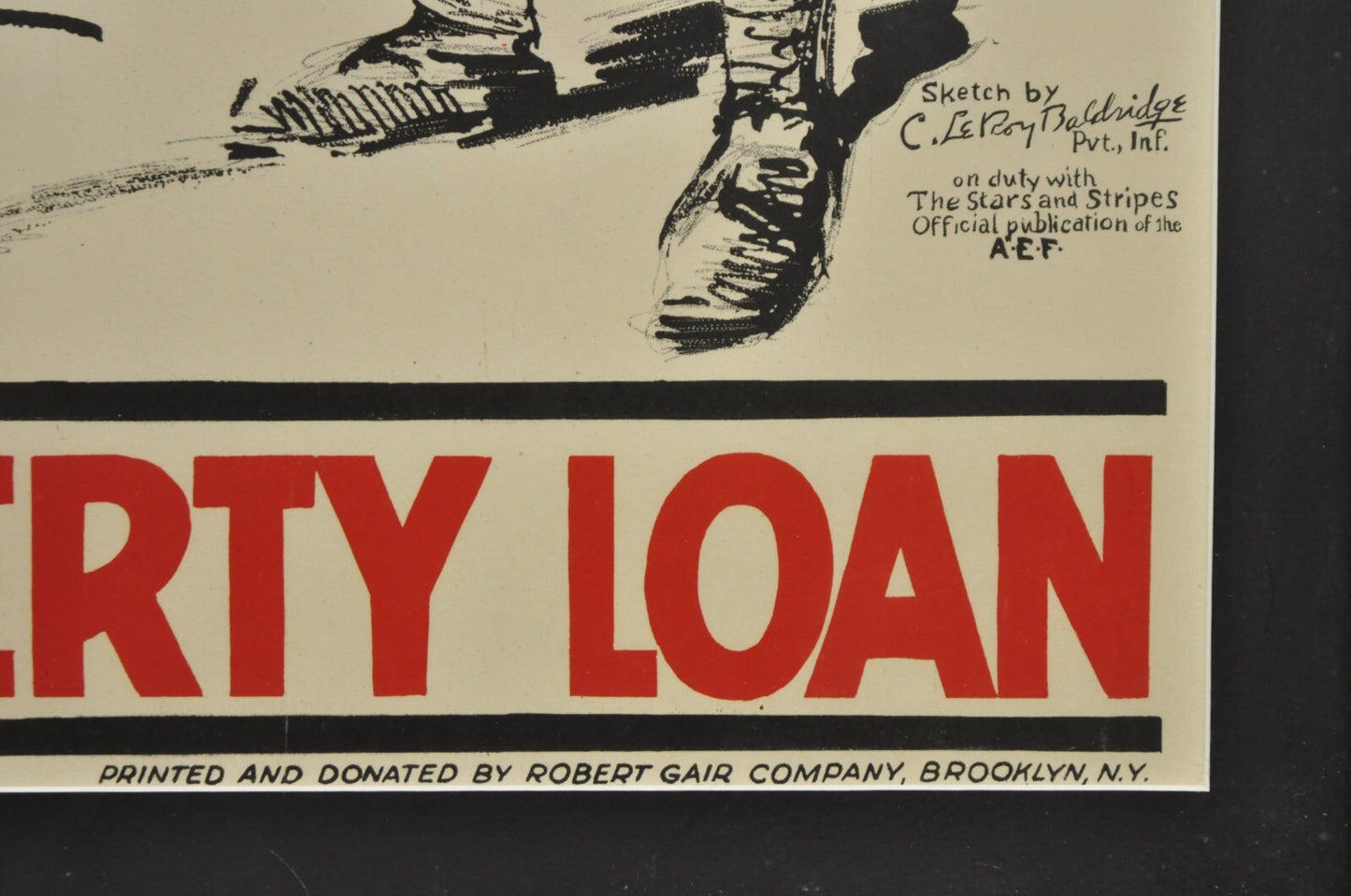 1918 World War 1 The A.E.F To The President 4th Liberty Loan Framed Poster