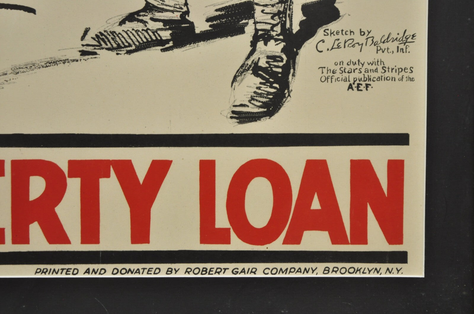 1918 World War 1 The A.E.F To The President 4th Liberty Loan Framed Poster