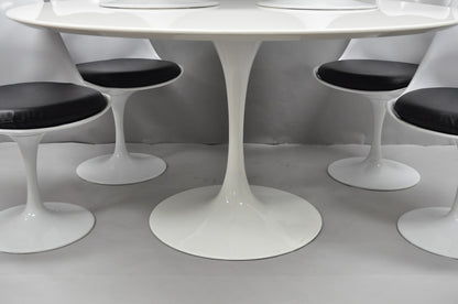 Starway Contemporary Modern Tulip Style Dining Set Table & 6 Chairs - 7 Pcs